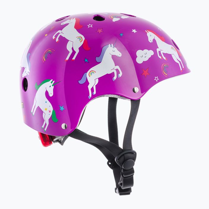 Detská cyklistická prilba Hornit Unicorn fialová/biela 4