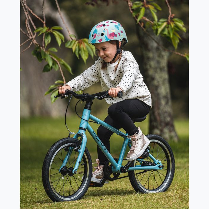 Detská cyklistická prilba Hornit Flaming blue/pink 12