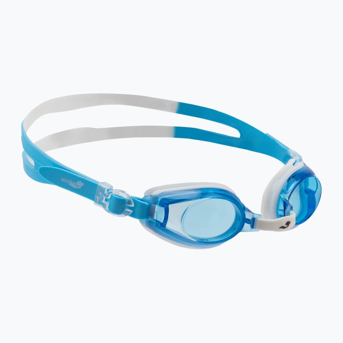 Detské plavecké okuliare Splash About Piranha Azure white and blue SOGJPA