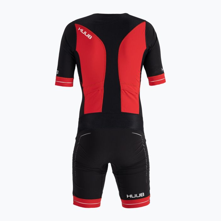Pánsky triatlonový oblek HUUB Race Long Course Tri Suit čierno-červený RCLCS 2