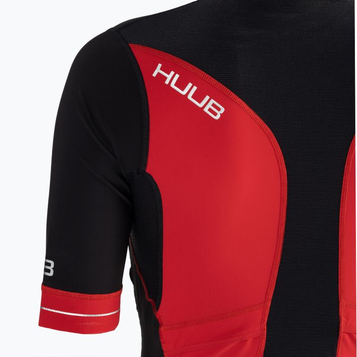Pánsky triatlonový oblek HUUB Race Long Course Tri Suit čierno-červený RCLCS 6