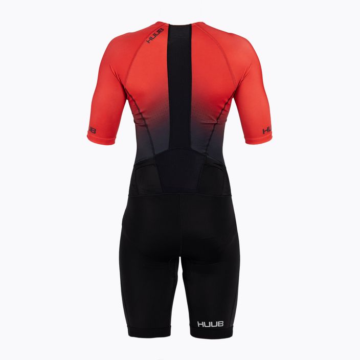 Pánsky triatlonový oblek HUUB Commit Long Course Suit čierno-červený COMLCS 2