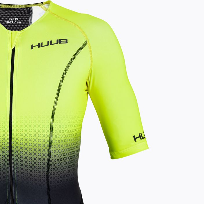 Pánsky triatlonový oblek HUUB Commit Long Course Suit čierno-žltý COMLCSFY 3