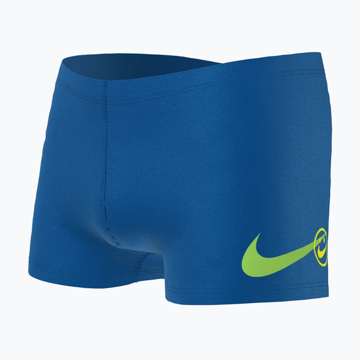 Detské plavecké boxerky Nike Multi Logo Square Leg modré NESSD042-494 5