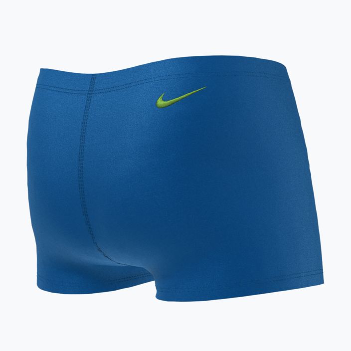 Detské plavecké boxerky Nike Multi Logo Square Leg modré NESSD042-494 7