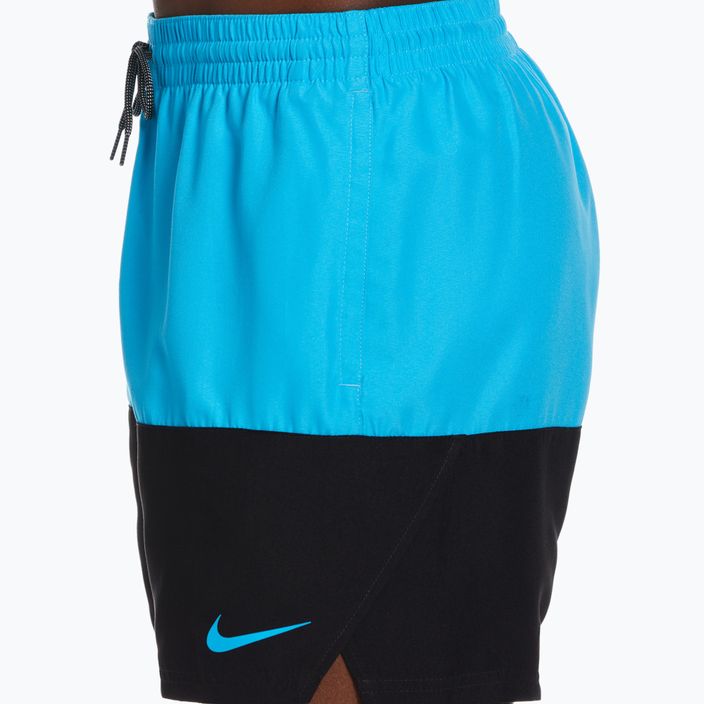 Pánske plavecké šortky Nike Split 5" Volley modré NESSB451-480 3