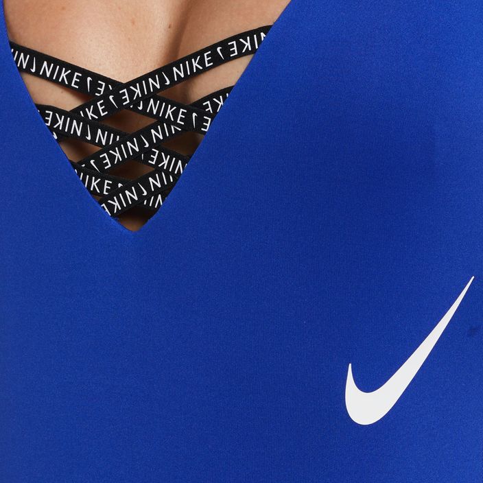 Nike Sneakerkini U-Back dámske jednodielne plavky modré NESSC254-418 7