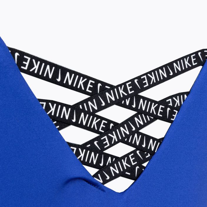 Nike Sneakerkini U-Back dámske jednodielne plavky modré NESSC254-418 4