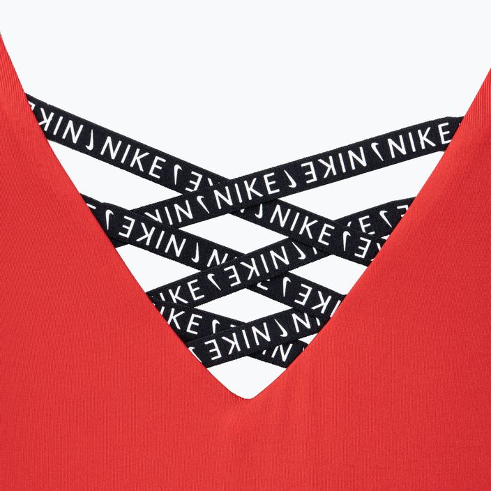 Nike Sneakerkini U-Back dámske jednodielne plavky červené NESSC254-614 4