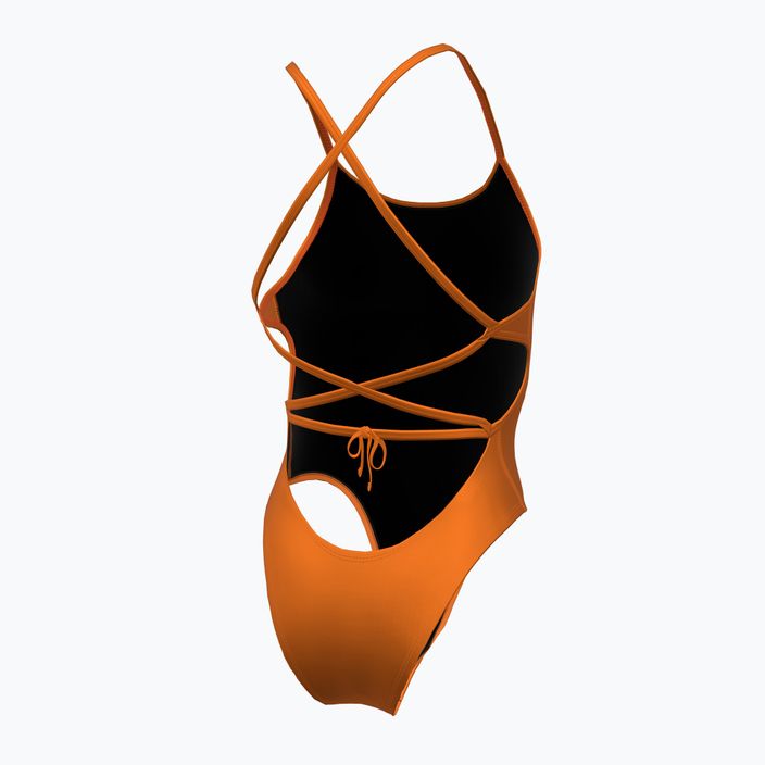 Dámske jednodielne plavky Nike Lace Up Tie Back total orange 2