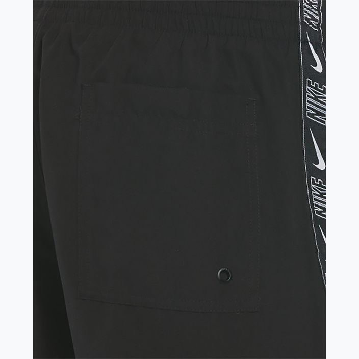 Pánske plavecké šortky Nike Logo Tape 5" Volley black 6