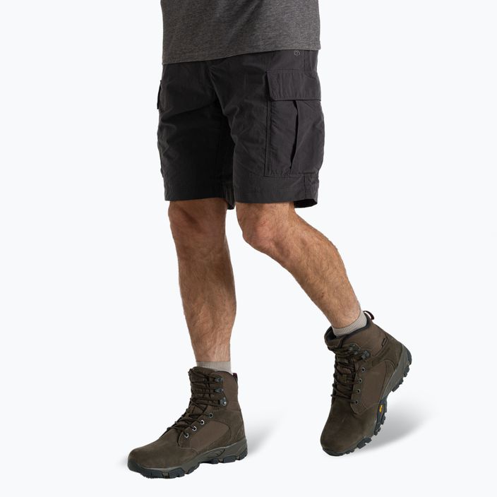 Pánske trekingové šortky Craghoppers NosiLife Cargo Short III black pepper 4