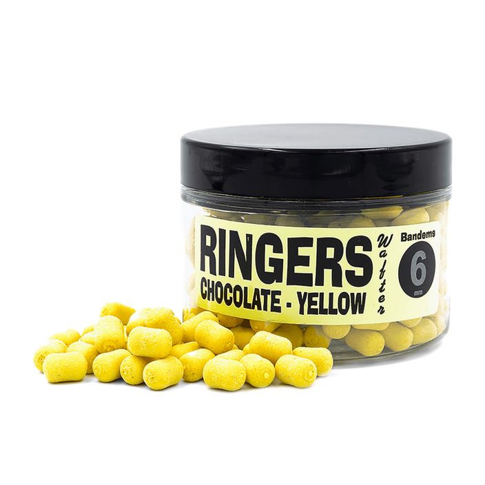 Háčiková návnada činky Ringers Yellow Wafters Chocolate 6mm 150ml PRNG77 2