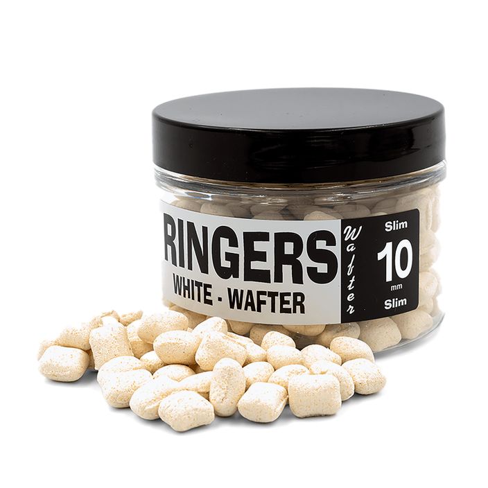 Ringers New White Thins vankúšová proteínová návnada Čokoláda 10 mm 150 ml biela PRNG88 2