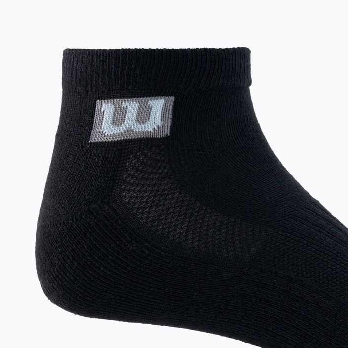 Pánske tréningové ponožky Wilson 3PP Premium Low Cut 3 pack black W8F2B-3730 3