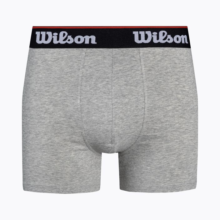 Pánske boxerky Wilson 2-Pack čierne, sivé W875H-270M 3