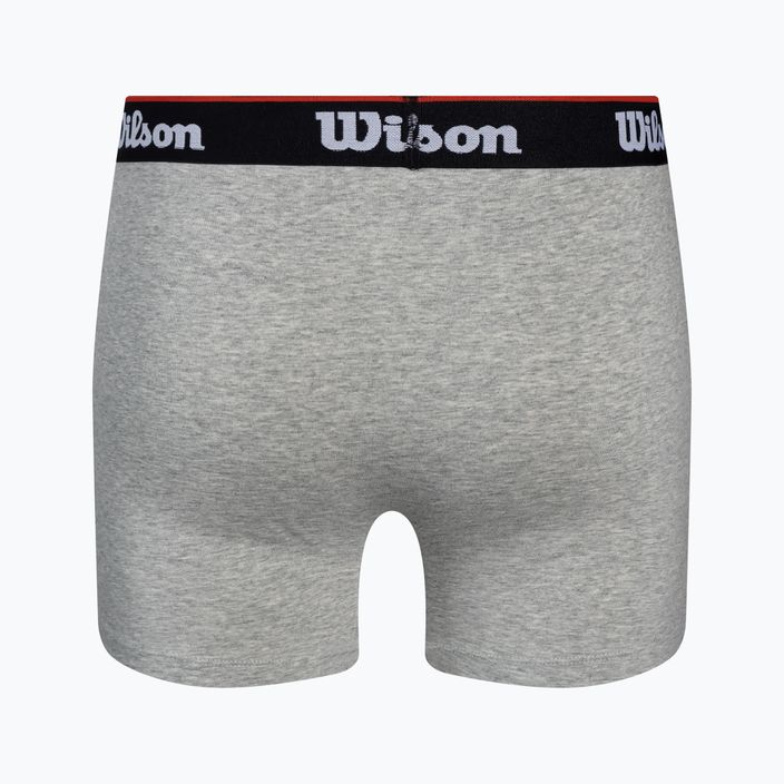 Pánske boxerky Wilson 2-Pack čierne, sivé W875H-270M 4