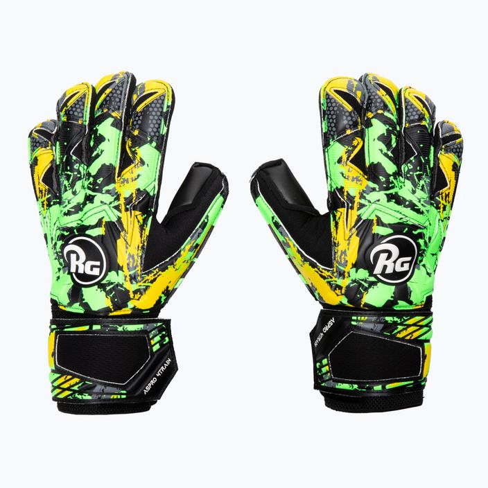Brankárske rukavice RG Aspro 4train čierno-zelené ASP4217