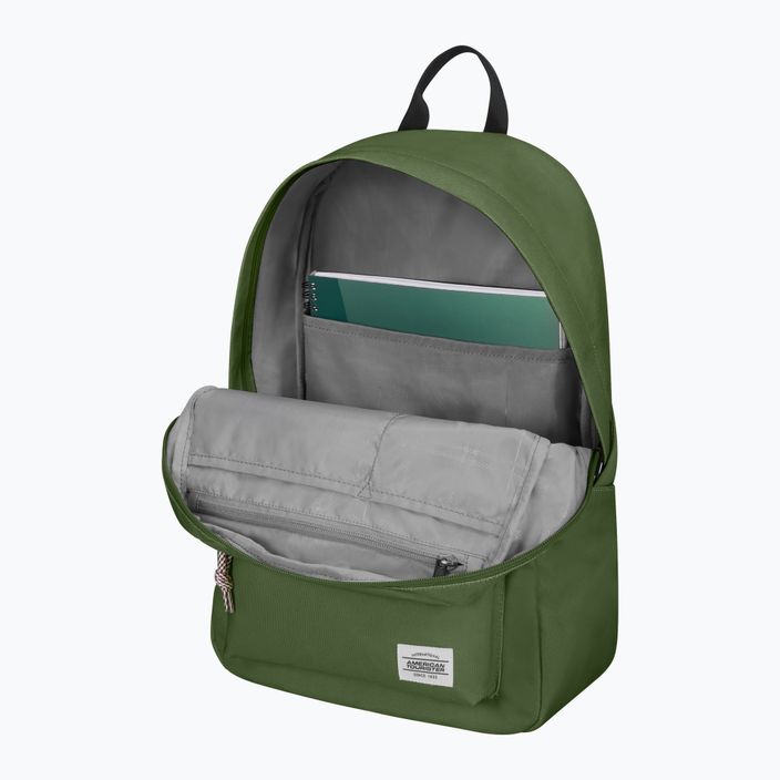 American Tourister Batoh Zip 19,5 l olivovo zelená 5