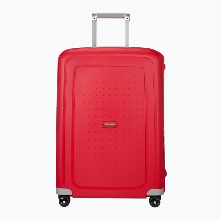 Cestovný kufor Samsonite S'cure Spinner 79 l purpurovo červený