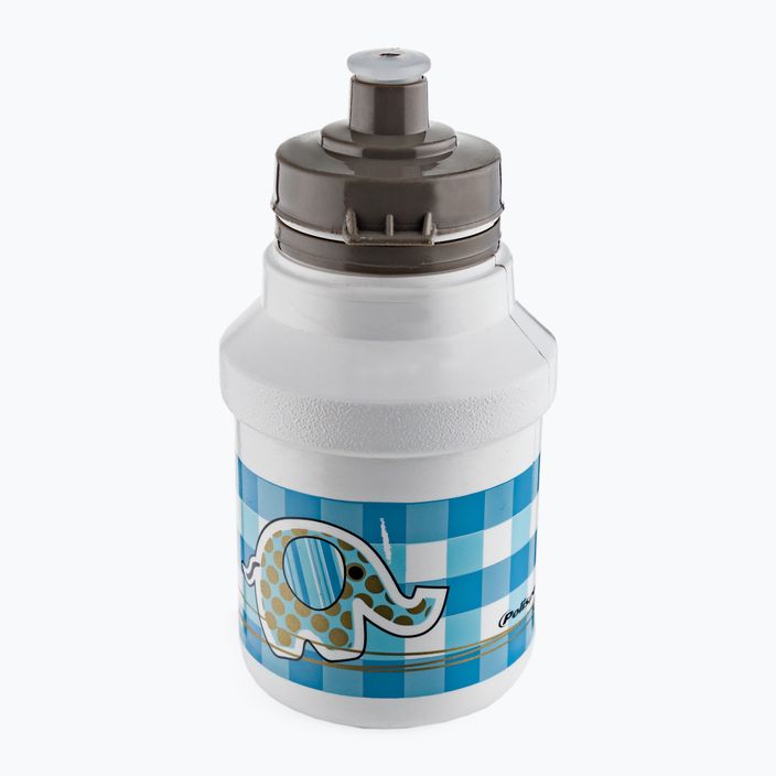 Detská cyklistická fľaša POLISPORT s košíkom Slon bielo-modrý 8644200105 2