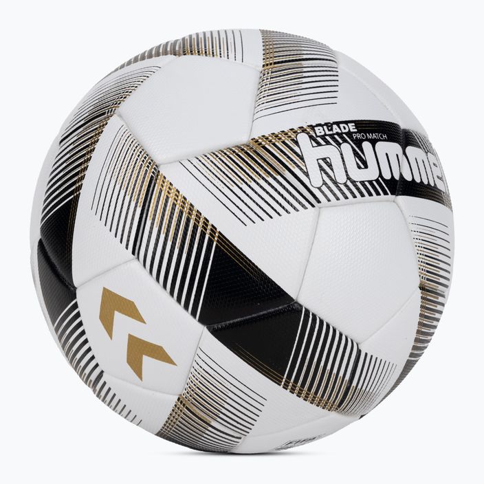 Hummel Blade Pro Match FB futbalová lopta biela/čierna/zlatá veľkosť 5 2