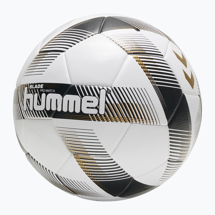 Hummel Blade Pro Match FB futbalová lopta biela/čierna/zlatá veľkosť 5 4