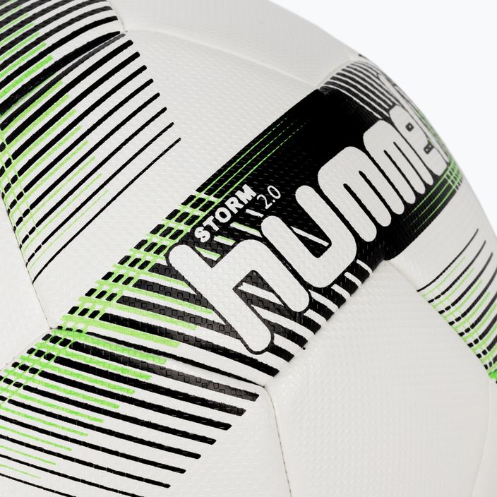 Hummel Storm 2.0 FB futbal biela/čierna/zelená veľkosť 5 3