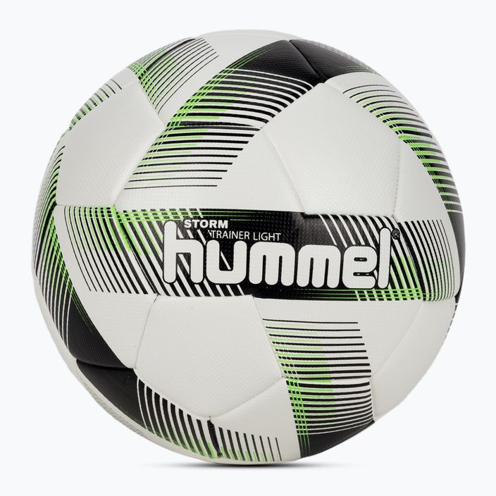 Hummel Storm Trainer Light FB futbal biela/čierna/zelená veľkosť 5