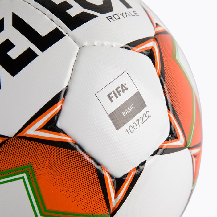 SELECT Royale FIFA v22 biela/oranžová futbalová lopta 0225346600 3