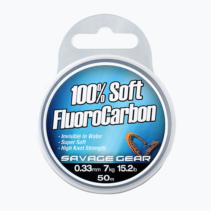 SavageGear Fluorokarbónová šnúra Soft transparent 54848