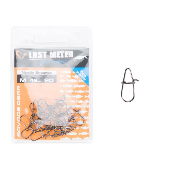 SavageGear Needle Eggsnaps 20 spinning safety pins silver 54921 2