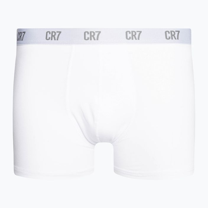 Pánske boxerky CR7 Basic Trunk 3 páry biela/sivá melanž/čierna 2