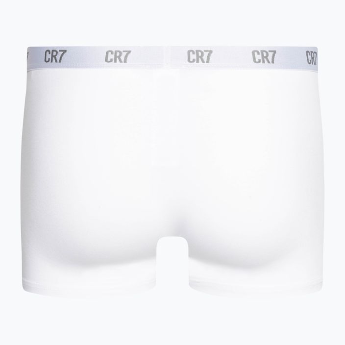 Pánske boxerky CR7 Basic Trunk 3 páry biela/sivá melanž/čierna 3