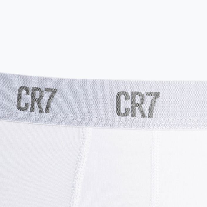 Pánske boxerky CR7 Basic Trunk 3 páry biela/sivá melanž/čierna 4