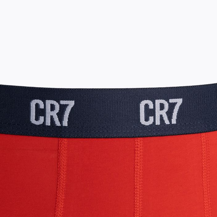 Pánske boxerky CR7 Basic Trunk 3 páry grey melange/red/navy 7