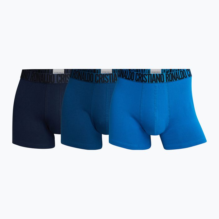Pánske boxerky CR7 Basic Trunk 3 páry modrá/navy