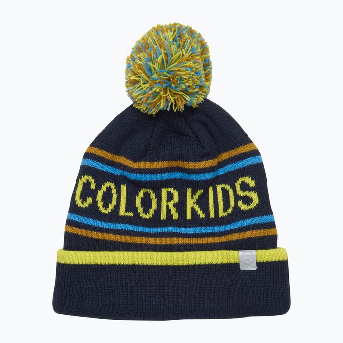 Detská zimná čiapka Color Kids Hat Logo CK čierna 7484 7