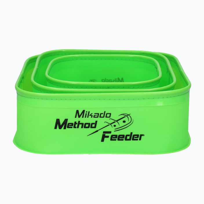 Mikado Eva Method Feeder nádoby na mletú návnadu 007 3 ks zelené UWI-MF-007-SET
