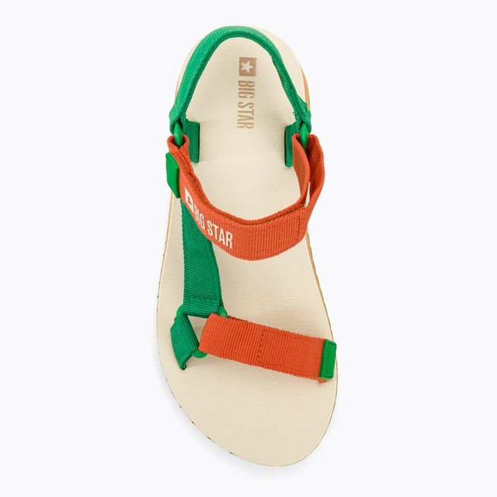 Dámske sandále BIG STAR NN274A053 green/orange 5