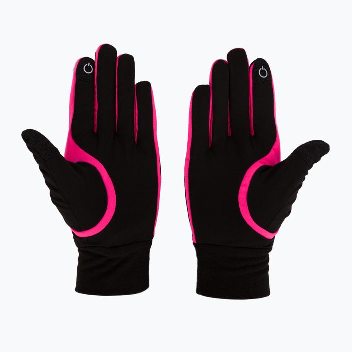 Dámske bežecké rukavice Viking Runway black/pink 14/18/274 2
