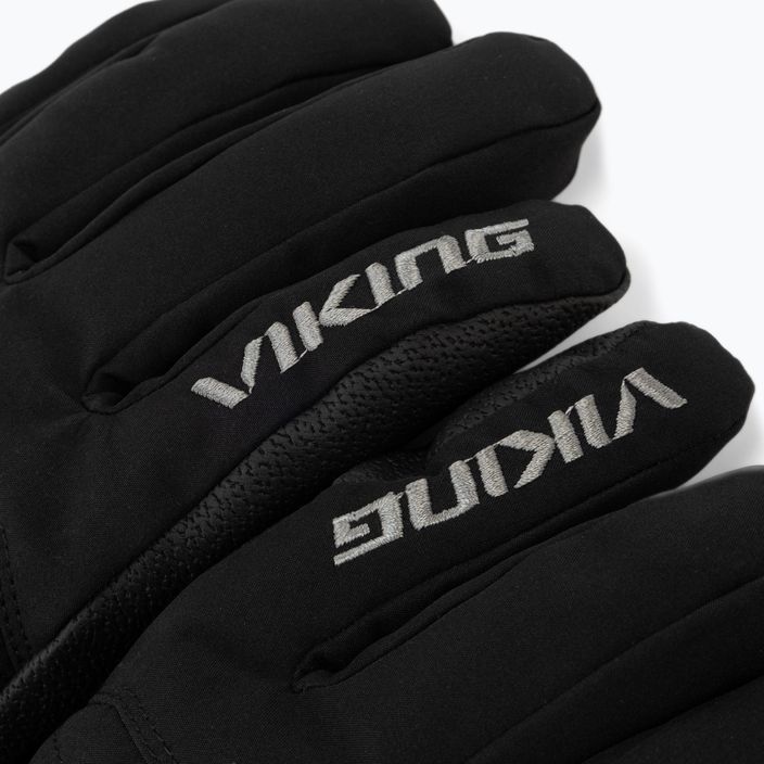 Pánske lyžiarske rukavice Viking Bormio black/grey 11/2/498 4