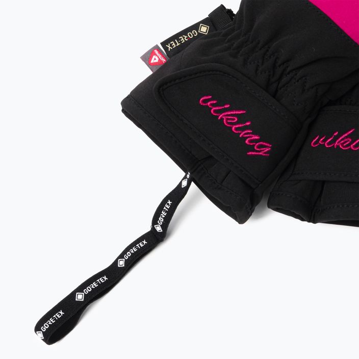 Dámske lyžiarske rukavice Viking Sherpa GTX Ski black/pink 150/22/9797/46 6