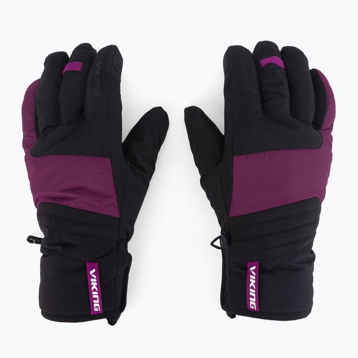 Pánske lyžiarske rukavice Viking Espada black/purple 113/24/4587 3