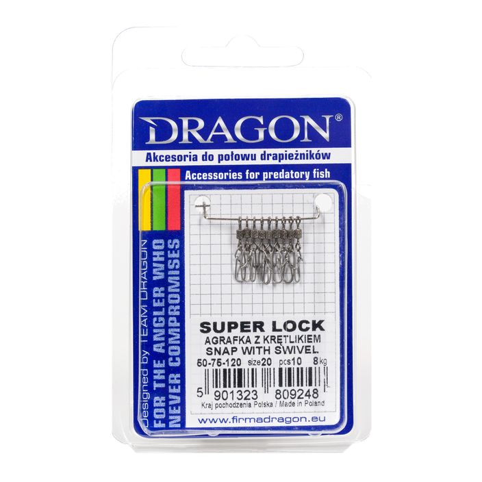 Dragon Super Lock 10-dielne strieborné špendlíky PDF-50-75-120 2