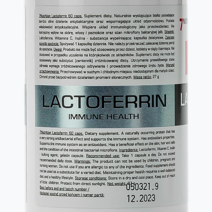 Laktoferín 90% 7Nutrition 100 mg imunita 60 kapsúl 7Nu000433 2