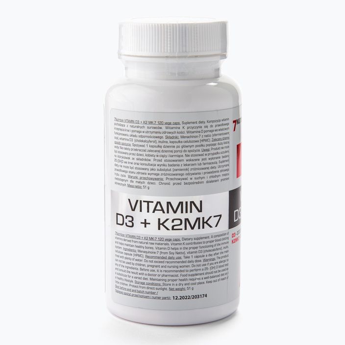 Vitamín D3+K2 MK7 7Nutrition vitamínový komplex 120 kapsúl 7Nu000443 2