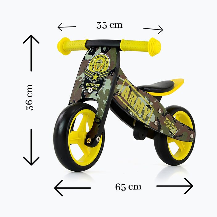Milly Mally Jake žlto-čierny bežecký bicykel 21 9