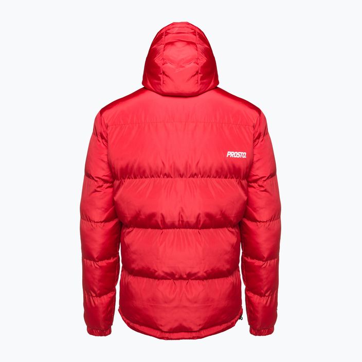 Pánska zimná bunda PROSTO Winter Adament červená KL222MOUT113 2