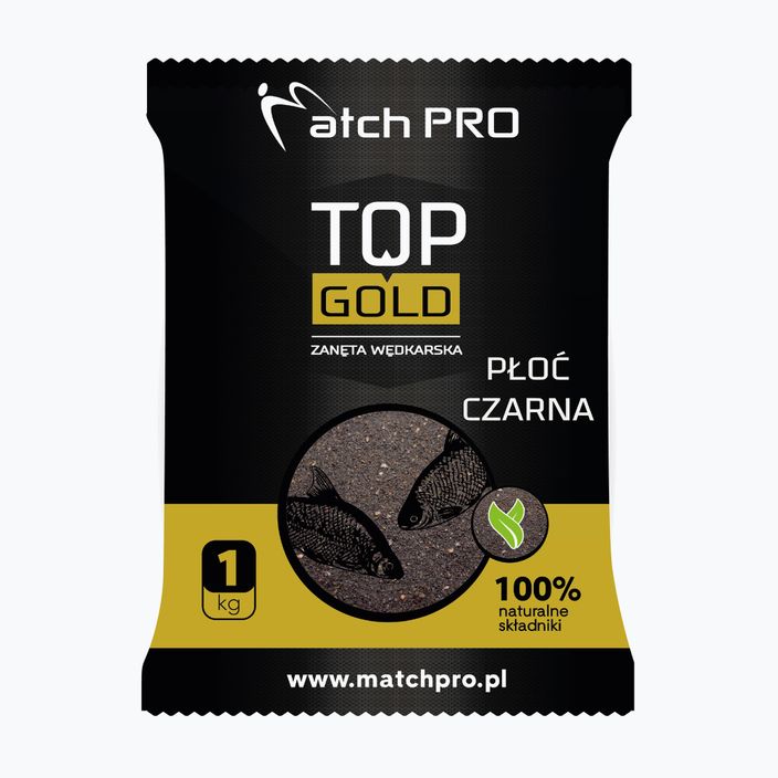 MatchPro Top Gold mletá návnada na lov plotice čierna 1 kg 970008